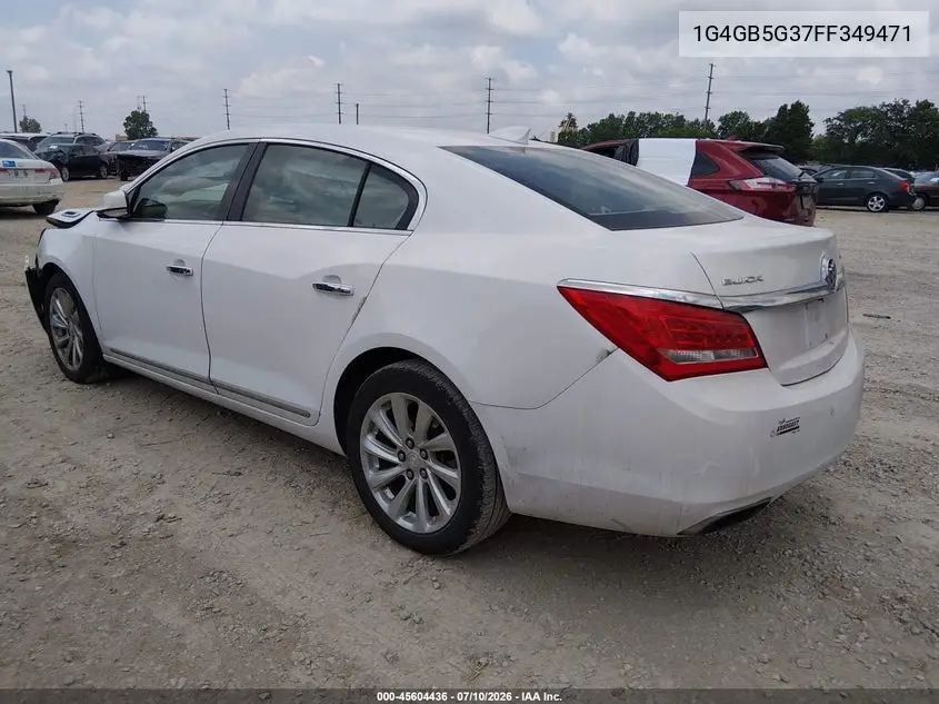 2015 Buick Lacrosse Leather VIN: 1G4GB5G37FF349471 Lot: 45604436