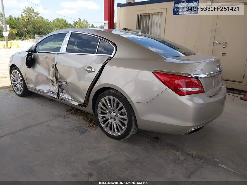2015 Buick Lacrosse Premium Ii VIN: 1G4GF5G30FF251421 Lot: 45606290