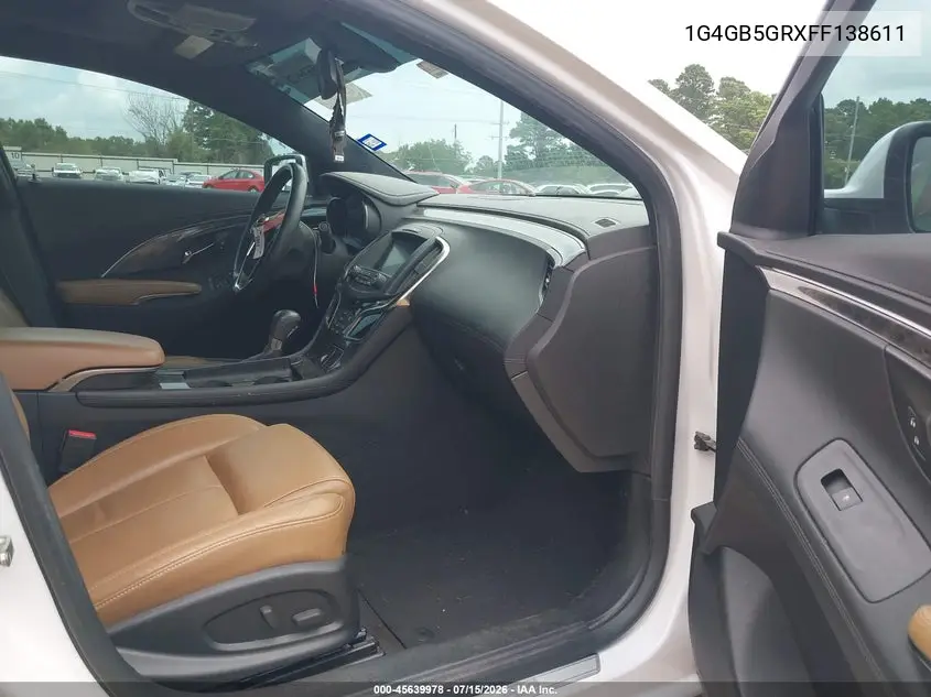 2015 Buick Lacrosse Leather VIN: 1G4GB5GRXFF138611 Lot: 45639978