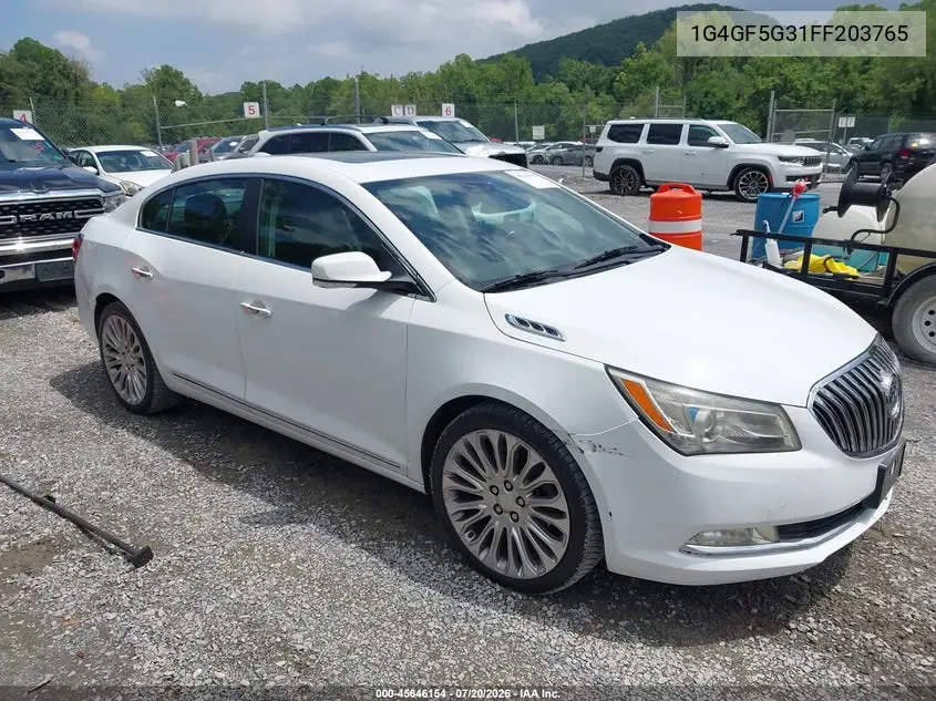 2015 Buick Lacrosse Premium Ii VIN: 1G4GF5G31FF203765 Lot: 45646154