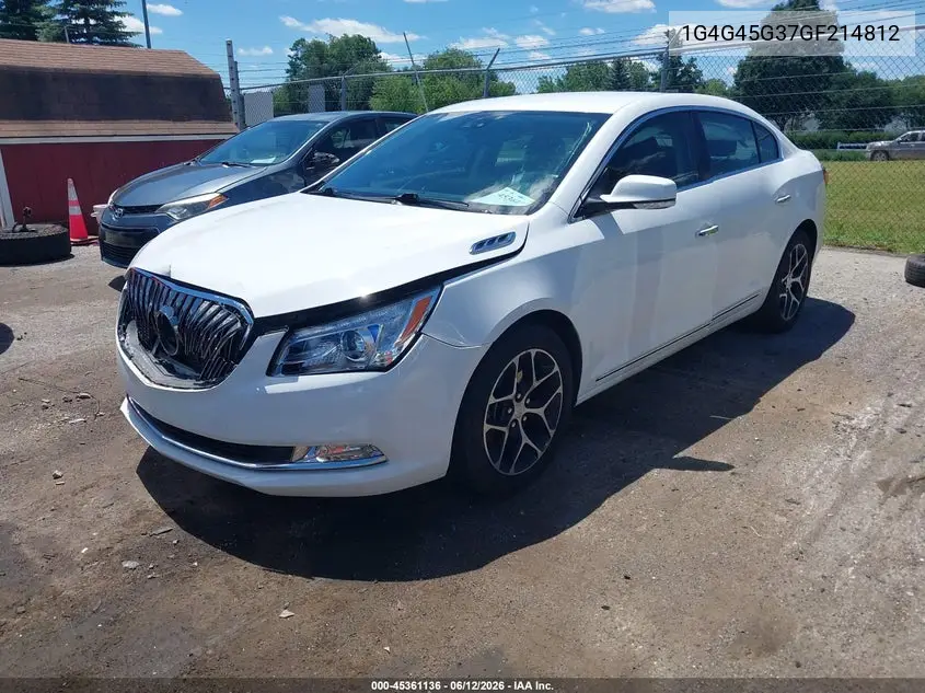 2016 Buick Lacrosse Sport Touring VIN: 1G4G45G37GF214812 Lot: 45361136