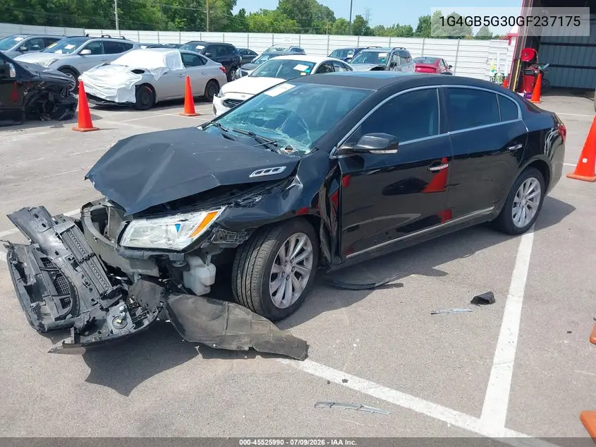2016 Buick Lacrosse Leather VIN: 1G4GB5G30GF237175 Lot: 45525990