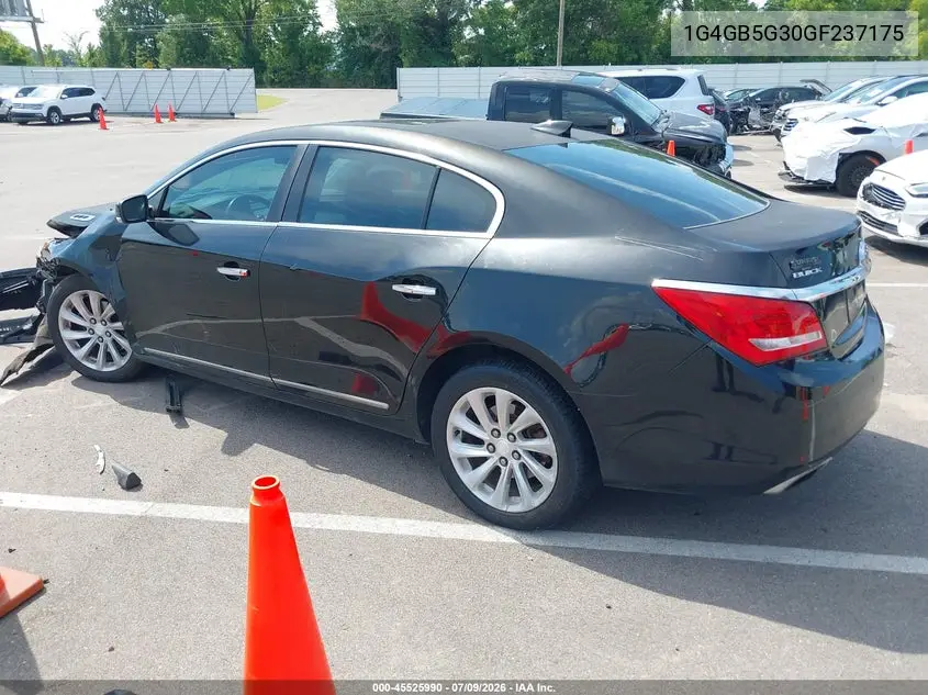 2016 Buick Lacrosse Leather VIN: 1G4GB5G30GF237175 Lot: 45525990