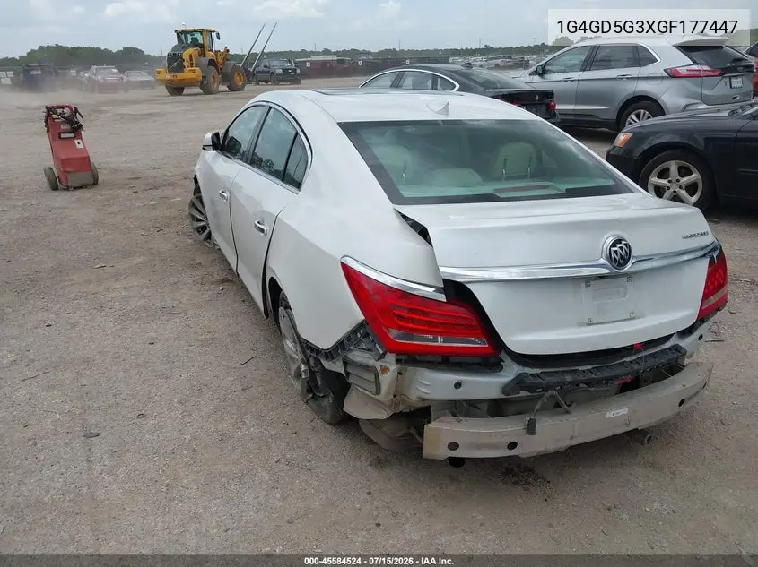 2016 Buick Lacrosse Premium I VIN: 1G4GD5G3XGF177447 Lot: 45584524