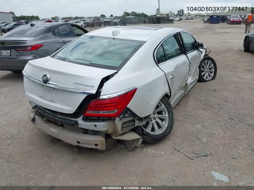 2016 Buick Lacrosse Premium I VIN: 1G4GD5G3XGF177447 Lot: 45584524