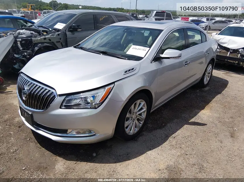 2016 Buick Lacrosse Leather VIN: 1G4GB5G35GF109790 Lot: 45649759