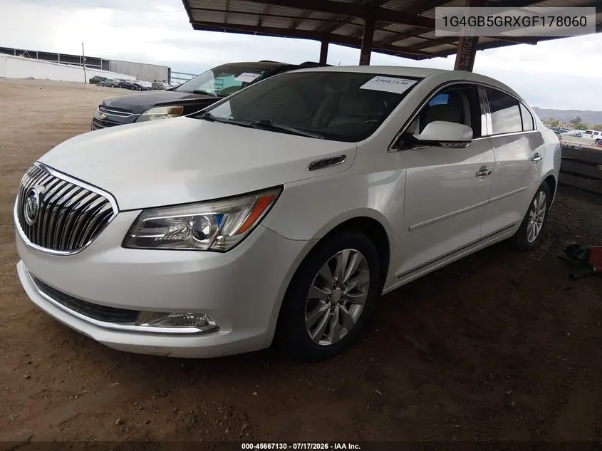 2016 Buick Lacrosse Leather VIN: 1G4GB5GRXGF178060 Lot: 45667130