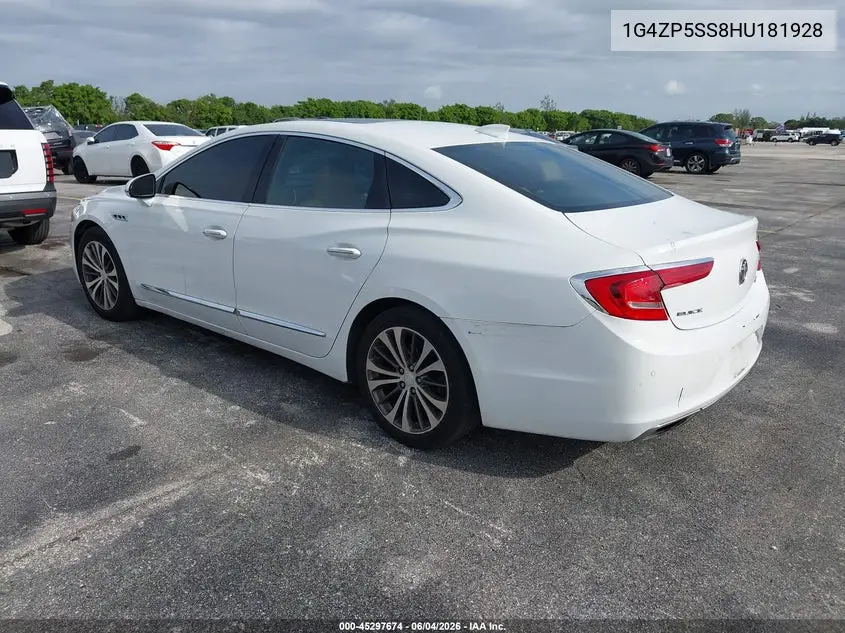 2017 Buick Lacrosse Essence VIN: 1G4ZP5SS8HU181928 Lot: 45297674
