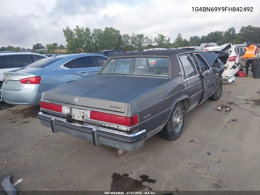 1985 Buick Lesabre Custom VIN: 1G4BN69Y9FH842492 Lot: 45544946
