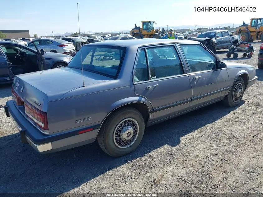 1990 Buick Lesabre Custom VIN: 1G4HP54C6LH546402 Lot: 45607264