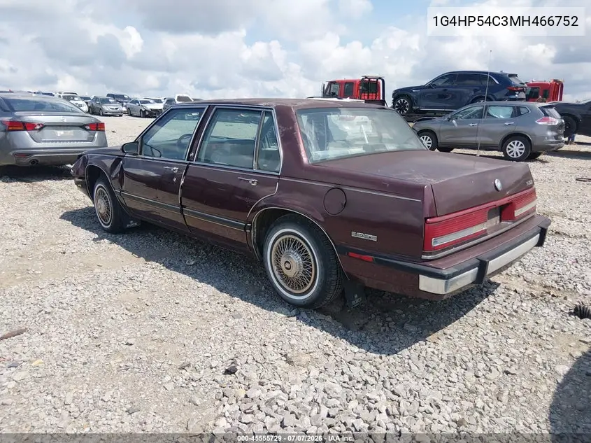 1991 Buick Lesabre Custom VIN: 1G4HP54C3MH466752 Lot: 45555729