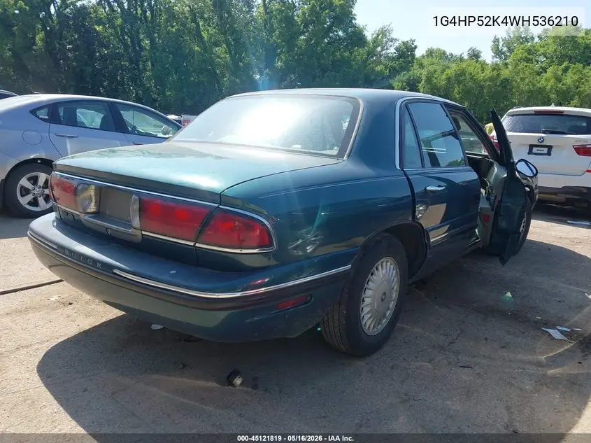1998 Buick Lesabre Custom VIN: 1G4HP52K4WH536210 Lot: 45121819