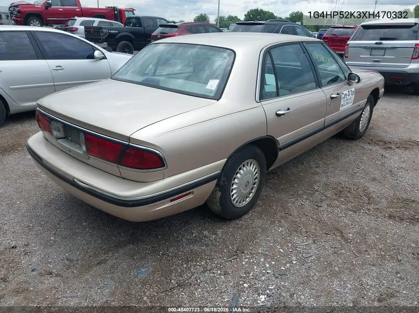 1999 Buick Lesabre Custom VIN: 1G4HP52K3XH470332 Lot: 45407723