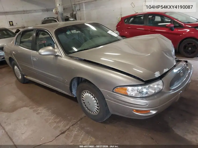 2000 Buick Lesabre Custom VIN: 1G4HP54KXY4190087 Lot: 45118681