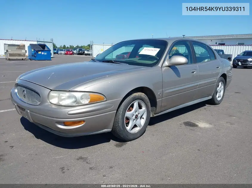 2000 Buick Lesabre Limited VIN: 1G4HR54K9YU339311 Lot: 45165125