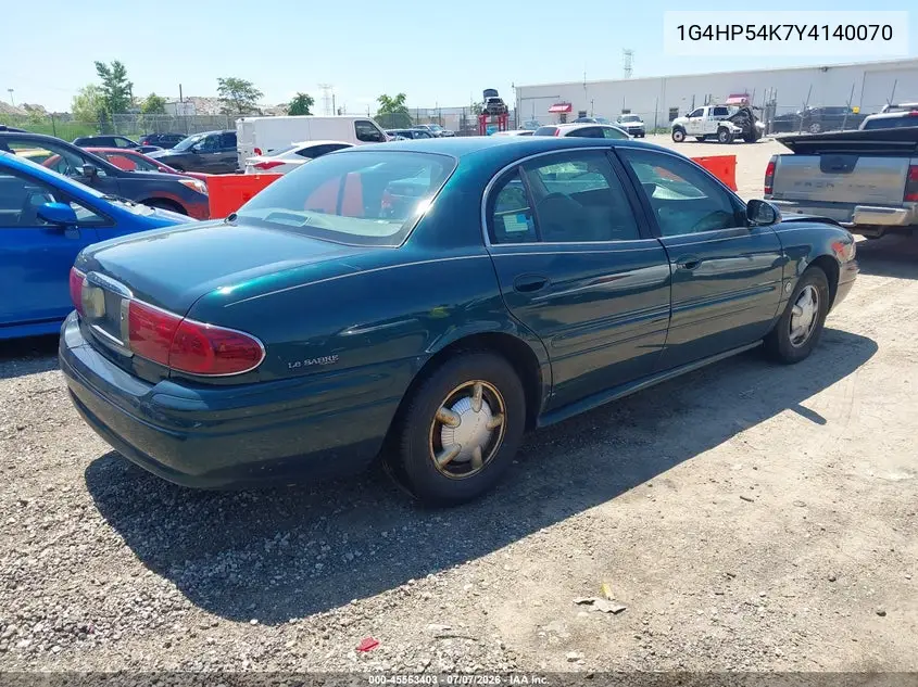 2000 Buick Lesabre Custom VIN: 1G4HP54K7Y4140070 Lot: 45563403