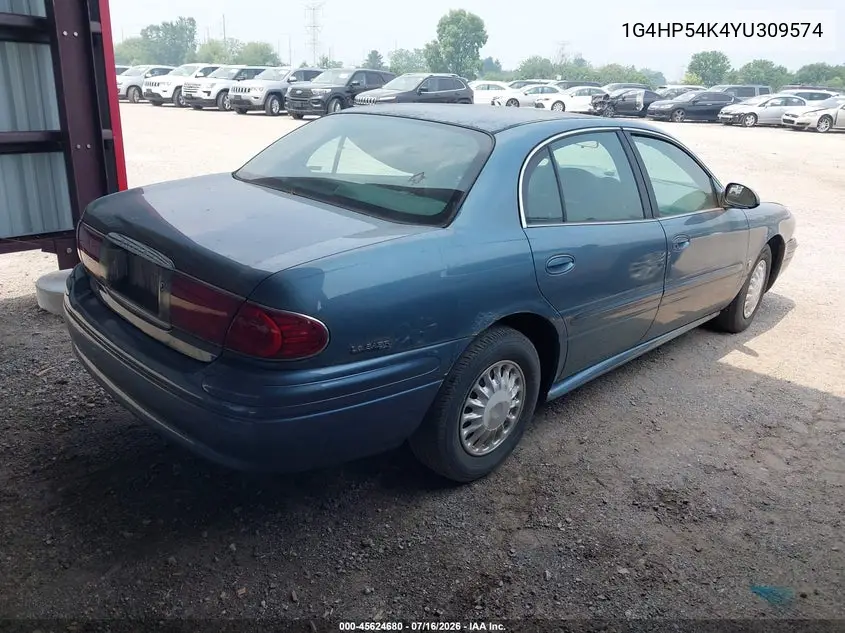 2000 Buick Lesabre Custom VIN: 1G4HP54K4YU309574 Lot: 45624680