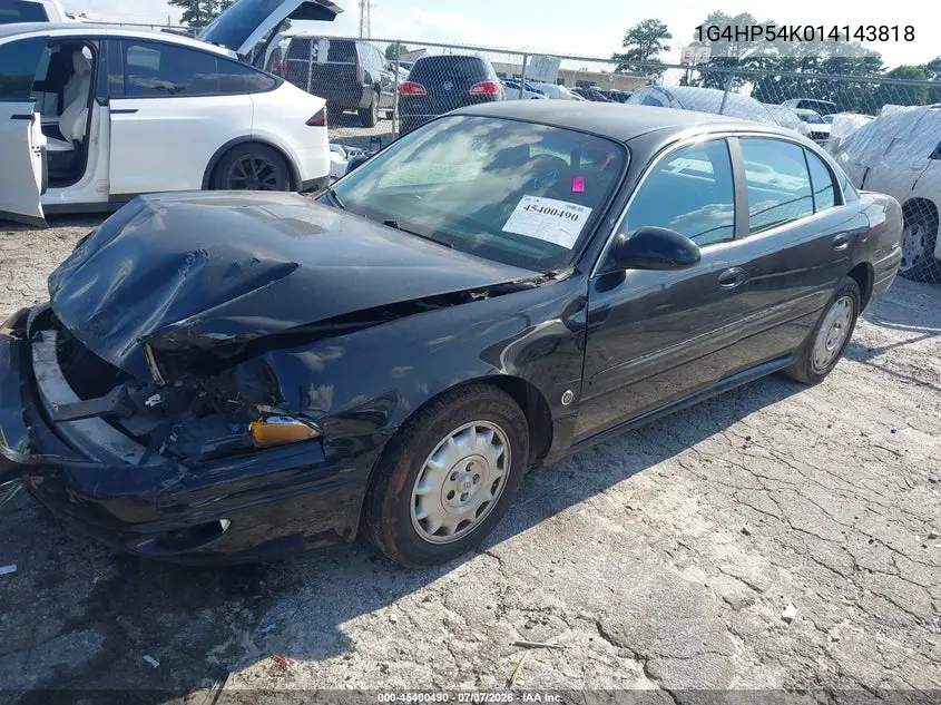 2001 Buick Lesabre Custom VIN: 1G4HP54K014143818 Lot: 45400490