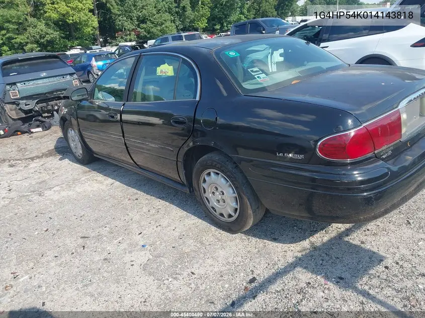 2001 Buick Lesabre Custom VIN: 1G4HP54K014143818 Lot: 45400490