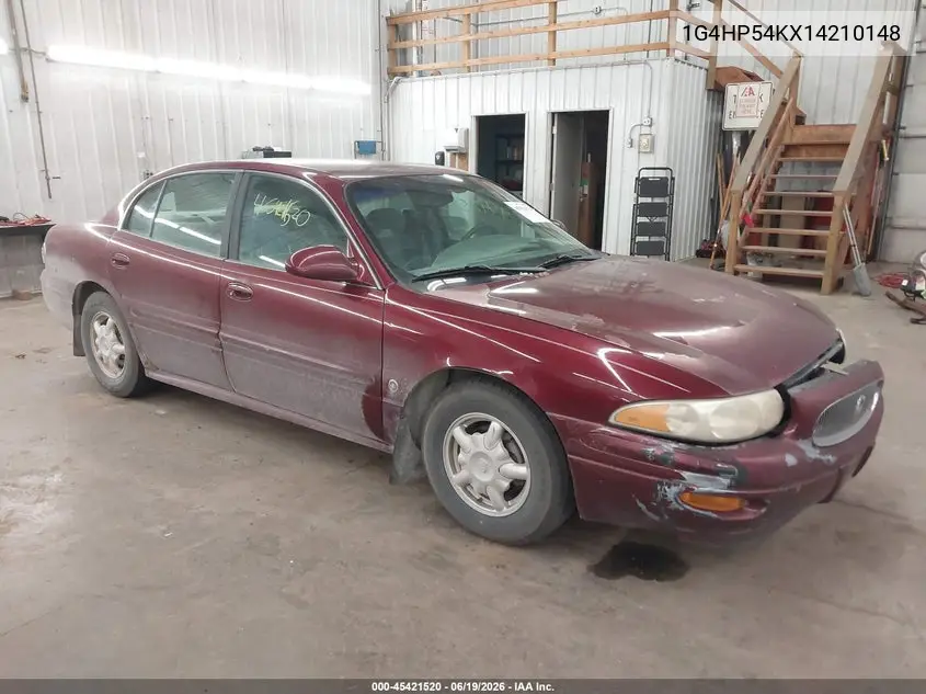 2001 Buick Lesabre Custom VIN: 1G4HP54KX14210148 Lot: 45421520