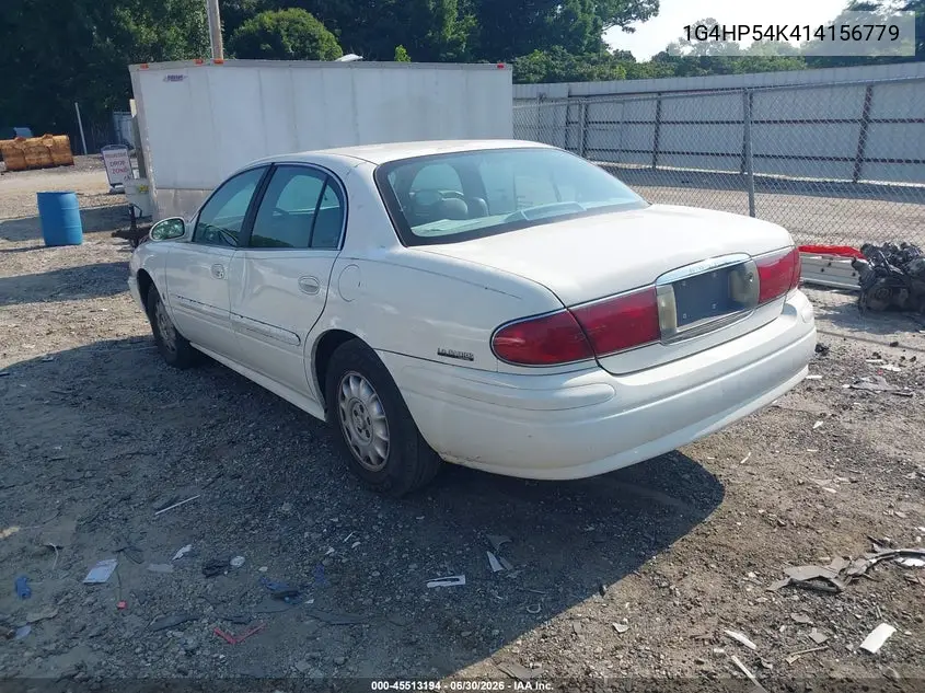 2001 Buick Lesabre Custom VIN: 1G4HP54K414156779 Lot: 45513194