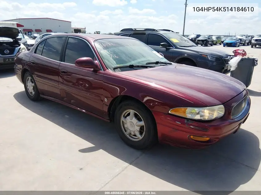 2001 Buick Lesabre Custom VIN: 1G4HP54K514184610 Lot: 45556345