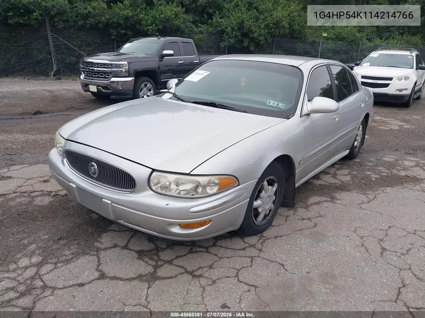 2001 Buick Lesabre Custom VIN: 1G4HP54K114214766 Lot: 45565381