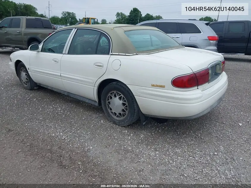 2002 Buick Lesabre Limited VIN: 1G4HR54K62U140045 Lot: 45153184