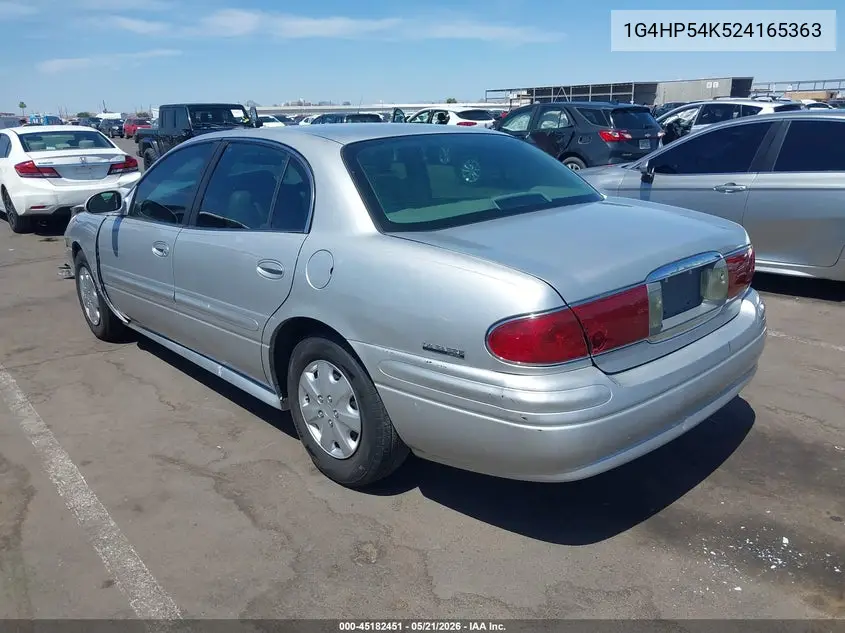 2002 Buick Lesabre Custom VIN: 1G4HP54K524165363 Lot: 45182451