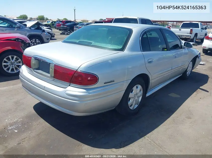 2002 Buick Lesabre Custom VIN: 1G4HP54K524165363 Lot: 45182451