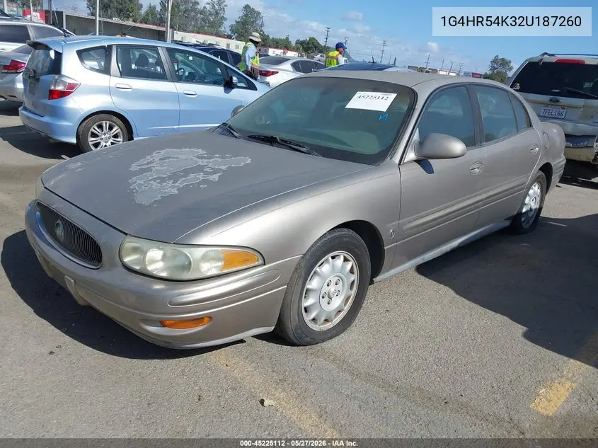 2002 Buick Lesabre Limited VIN: 1G4HR54K32U187260 Lot: 45225112