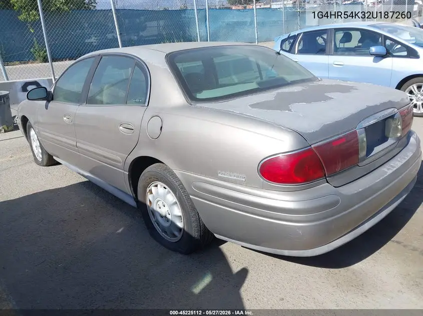 2002 Buick Lesabre Limited VIN: 1G4HR54K32U187260 Lot: 45225112