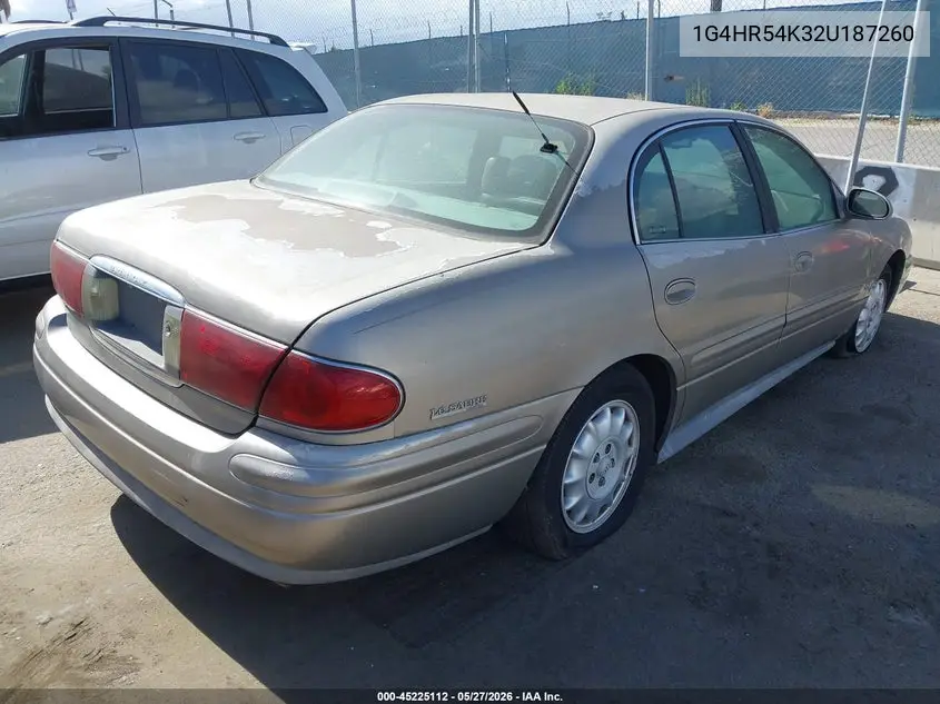 2002 Buick Lesabre Limited VIN: 1G4HR54K32U187260 Lot: 45225112