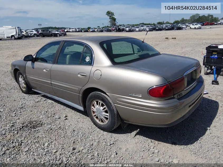 2002 Buick Lesabre Limited VIN: 1G4HR54K02U284514 Lot: 45309457
