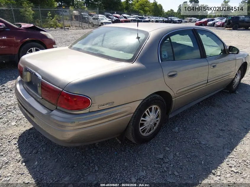 2002 Buick Lesabre Limited VIN: 1G4HR54K02U284514 Lot: 45309457