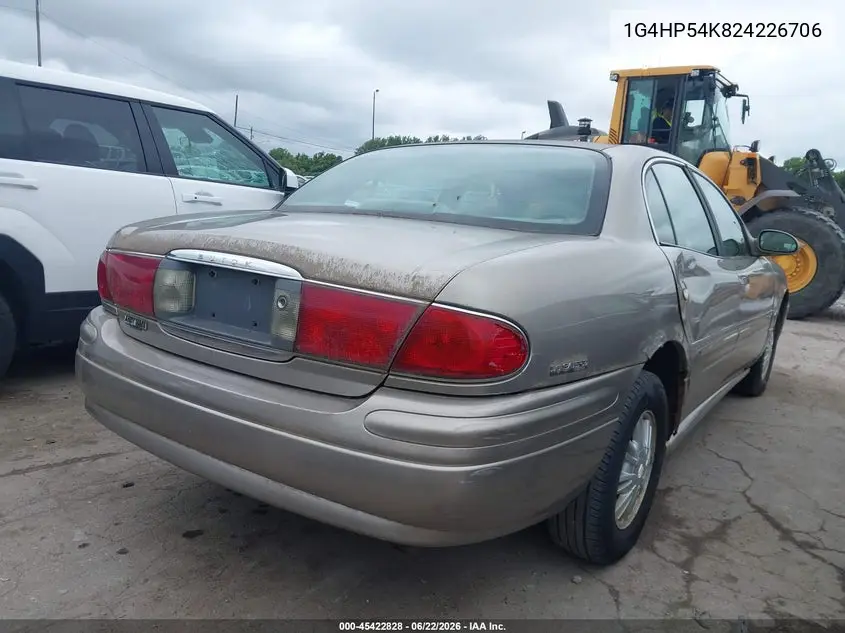 2002 Buick Lesabre Custom VIN: 1G4HP54K824226706 Lot: 45422828