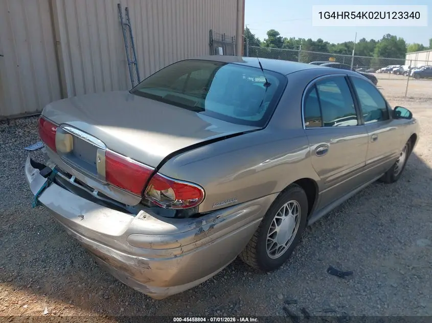 2002 Buick Lesabre Limited VIN: 1G4HR54K02U123340 Lot: 45458804