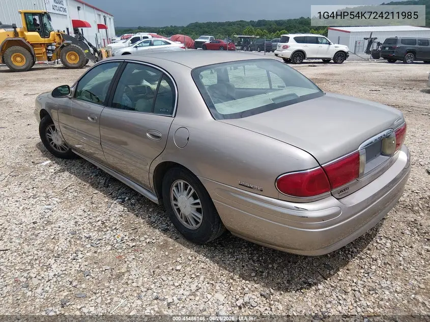 2002 Buick Lesabre Custom VIN: 1G4HP54K724211985 Lot: 45486146