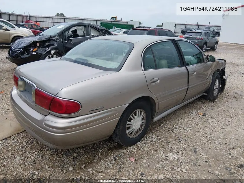 2002 Buick Lesabre Custom VIN: 1G4HP54K724211985 Lot: 45486146