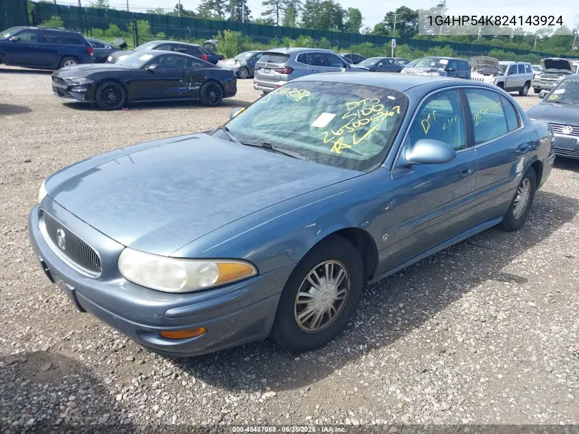 2002 Buick Lesabre Custom VIN: 1G4HP54K824143924 Lot: 45487088