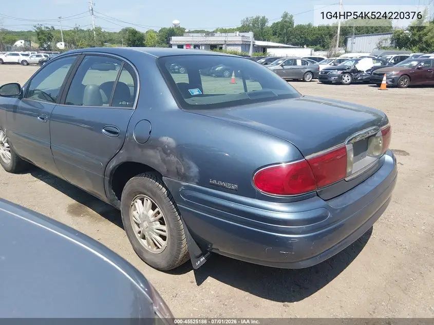 2002 Buick Lesabre Custom VIN: 1G4HP54K524220376 Lot: 45525186