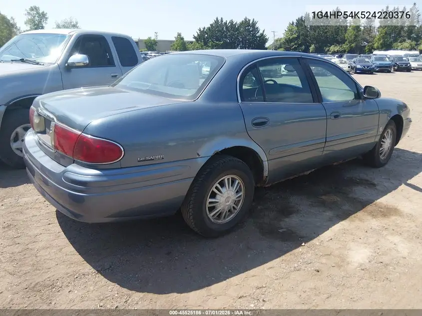 2002 Buick Lesabre Custom VIN: 1G4HP54K524220376 Lot: 45525186