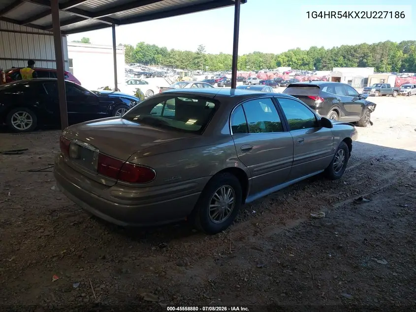 2002 Buick Lesabre Limited VIN: 1G4HR54KX2U227186 Lot: 45558880