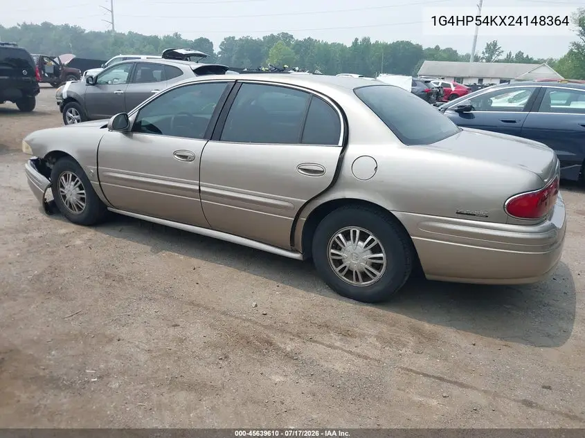2002 Buick Lesabre Custom VIN: 1G4HP54KX24148364 Lot: 45639610