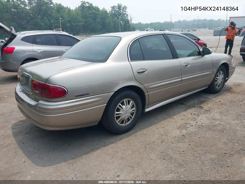 2002 Buick Lesabre Custom VIN: 1G4HP54KX24148364 Lot: 45639610