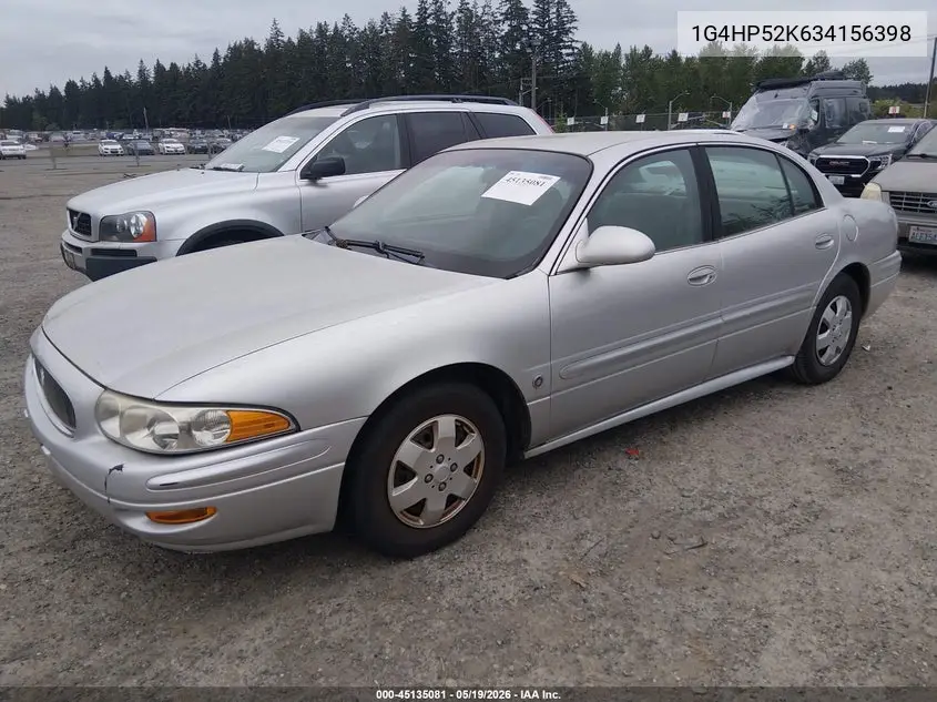 2003 Buick Lesabre Custom VIN: 1G4HP52K634156398 Lot: 45135081