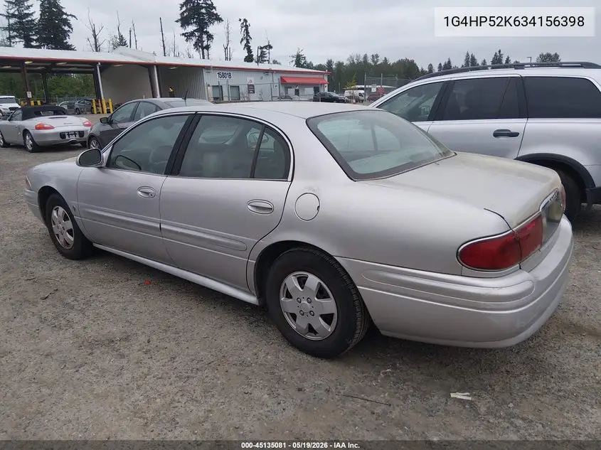 2003 Buick Lesabre Custom VIN: 1G4HP52K634156398 Lot: 45135081