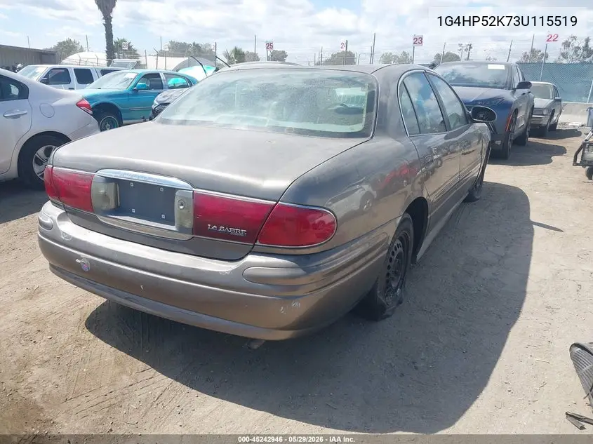 2003 Buick Lesabre Custom VIN: 1G4HP52K73U115519 Lot: 45242946