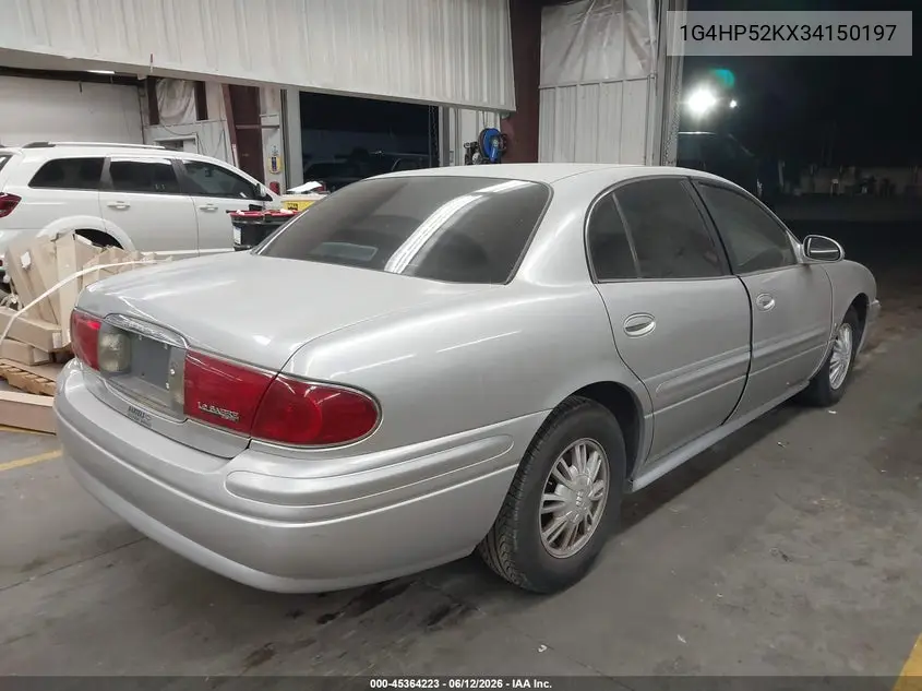 2003 Buick Lesabre Custom VIN: 1G4HP52KX34150197 Lot: 45364223