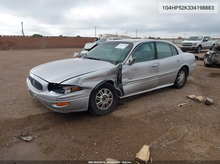 2003 Buick Lesabre Custom VIN: 1G4HP52K334198883 Lot: 45422678